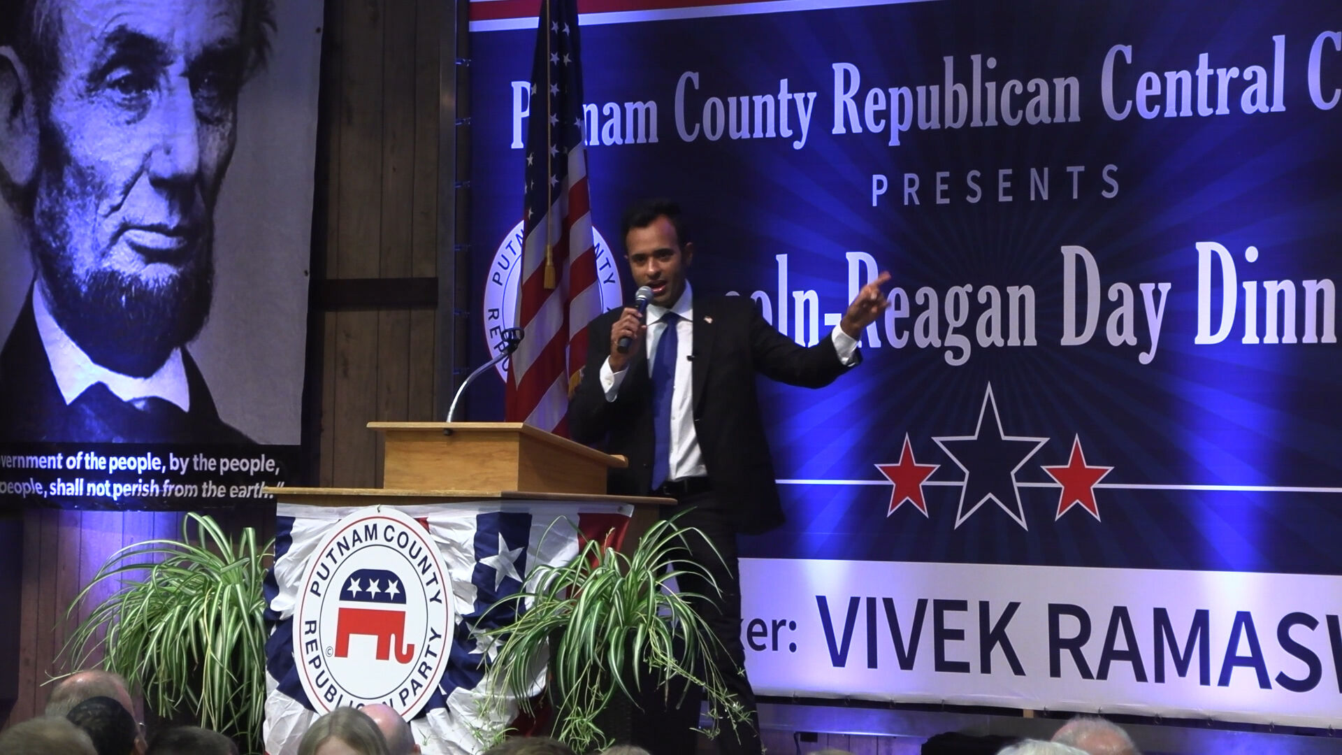 Ramaswamy pitches zero income tax, school reform at Putnam Co. Republican dinner